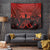 Halloween Nightmare Tapestry Pumpkin-faced Jack O Lantern With a Scary Smile Blood Vibe - Wonder Print Shop