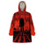 Halloween Nightmare Wearable Blanket Hoodie Pumpkin-faced Jack O Lantern With a Scary Smile Blood Vibe - Wonder Print Shop
