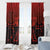 Halloween Nightmare Window Curtain Pumpkin-faced Jack O Lantern With a Scary Smile Blood Vibe - Wonder Print Shop