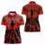 Halloween Nightmare Women Polo Shirt Pumpkin-faced Jack O Lantern With a Scary Smile Blood Vibe - Wonder Print Shop