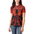 Halloween Nightmare Women Polo Shirt Pumpkin-faced Jack O Lantern With a Scary Smile Blood Vibe - Wonder Print Shop