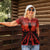 Halloween Nightmare Women Polo Shirt Pumpkin-faced Jack O Lantern With a Scary Smile Blood Vibe - Wonder Print Shop
