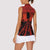 Halloween Nightmare Women Sleeveless Polo Shirt Pumpkin-faced Jack O Lantern With a Scary Smile Blood Vibe - Wonder Print Shop