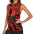 Halloween Nightmare Women Sleeveless Polo Shirt Pumpkin-faced Jack O Lantern With a Scary Smile Blood Vibe - Wonder Print Shop