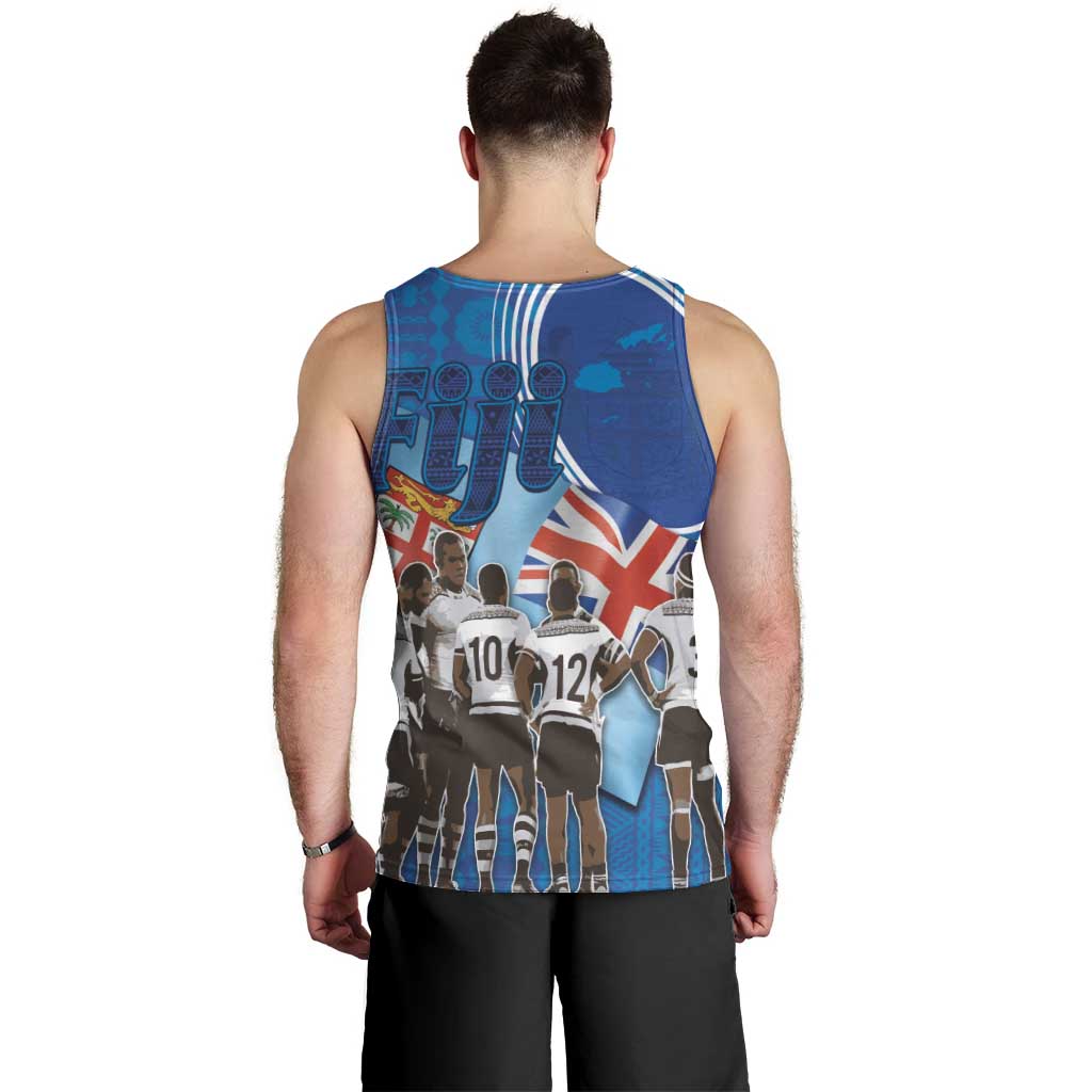 Fiji Rugby Sevens Men Tank Top Commemorate Gold Medal - Rio de Janeiro 2016 - Wonder Print Shop
