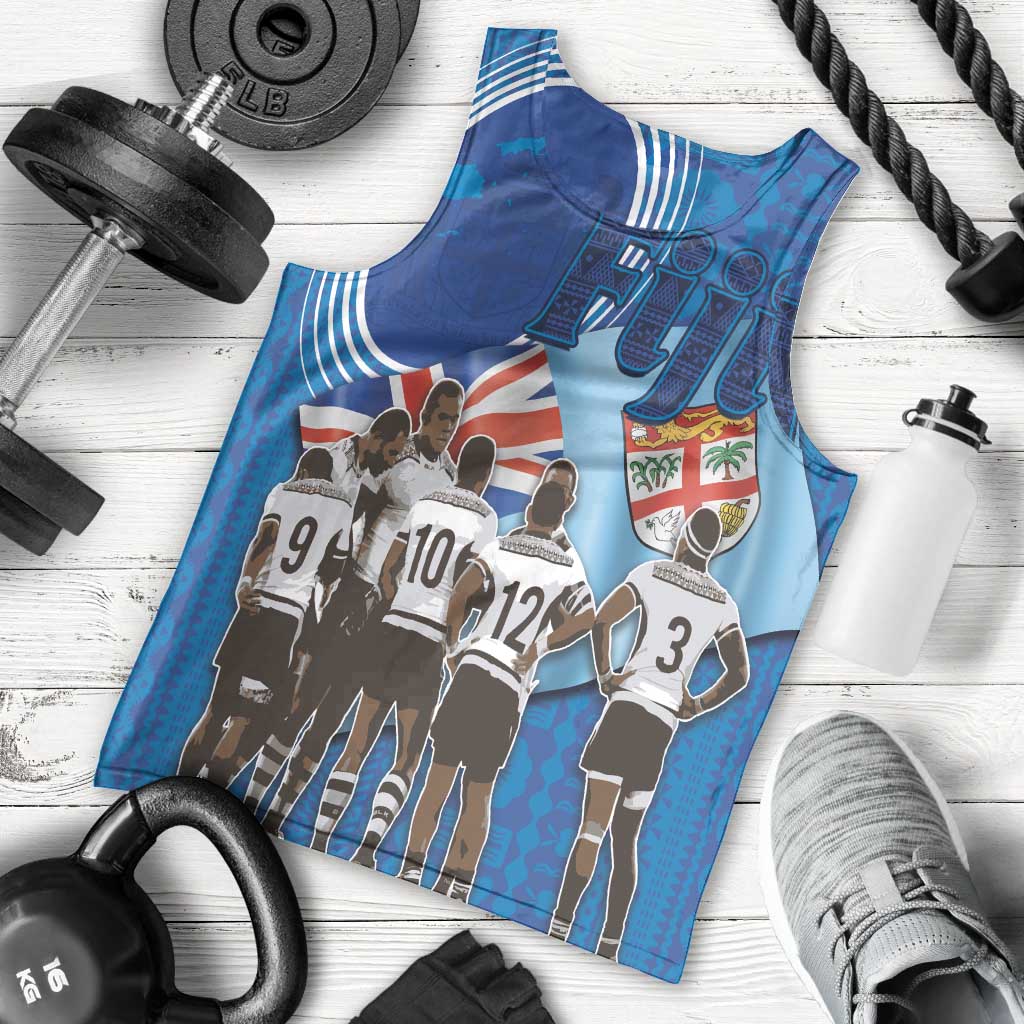 Fiji Rugby Sevens Men Tank Top Commemorate Gold Medal - Rio de Janeiro 2016 - Wonder Print Shop