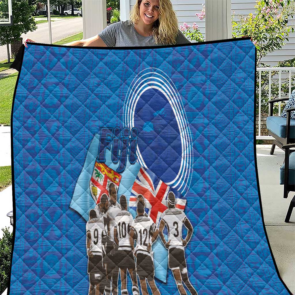 Fiji Rugby Sevens Quilt Commemorate Gold Medal - Rio de Janeiro 2016 - Wonder Print Shop