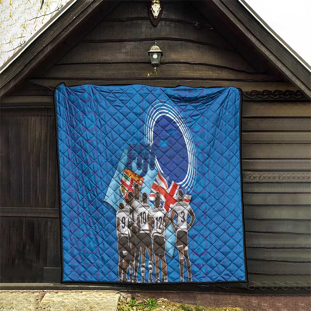 Fiji Rugby Sevens Quilt Commemorate Gold Medal - Rio de Janeiro 2016 - Wonder Print Shop