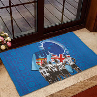 Fiji Rugby Sevens Rubber Doormat Commemorate Gold Medal - Rio de Janeiro 2016 - Wonder Print Shop