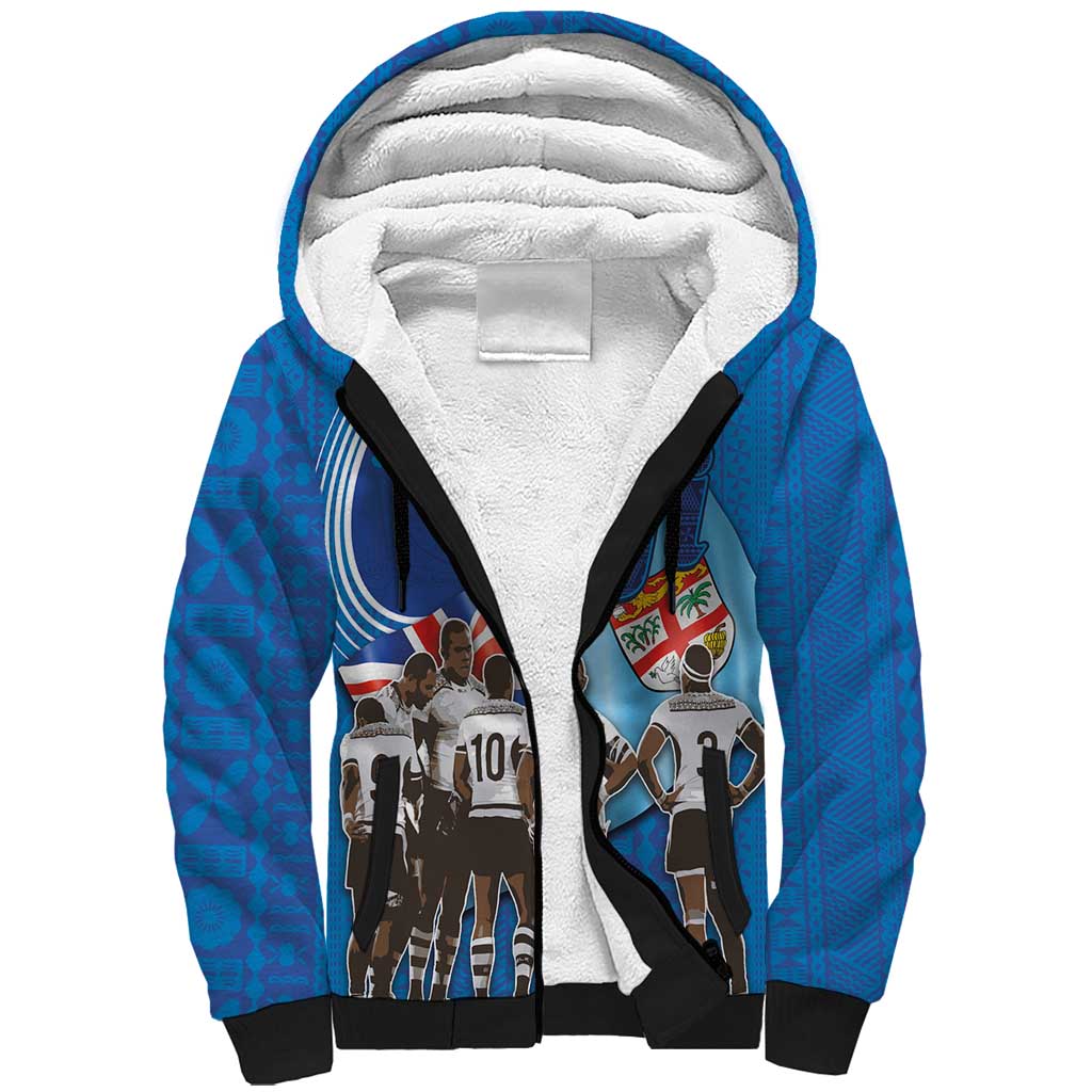 Fiji Rugby Sevens Sherpa Hoodie Commemorate Gold Medal - Rio de Janeiro 2016 - Wonder Print Shop