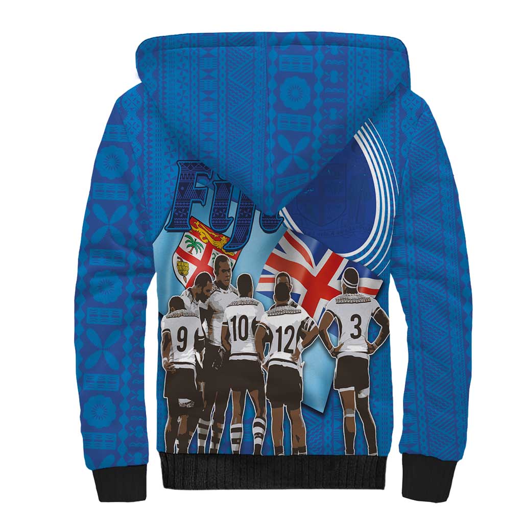 Fiji Rugby Sevens Sherpa Hoodie Commemorate Gold Medal - Rio de Janeiro 2016 - Wonder Print Shop