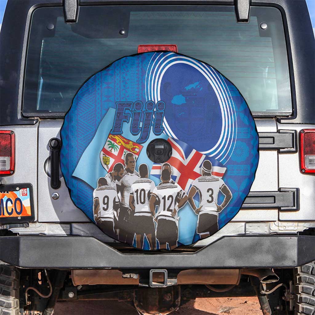 Fiji Rugby Sevens Spare Tire Cover Commemorate Gold Medal - Rio de Janeiro 2016 - Wonder Print Shop