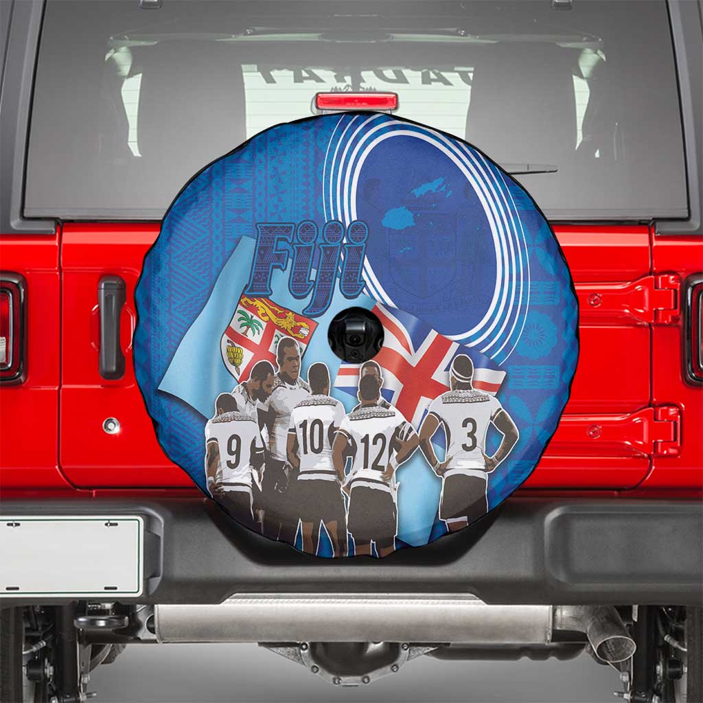 Fiji Rugby Sevens Spare Tire Cover Commemorate Gold Medal - Rio de Janeiro 2016 - Wonder Print Shop