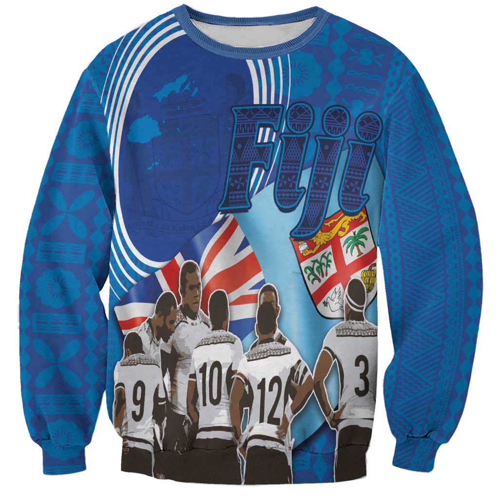Fiji Rugby Sevens Sweatshirt Commemorate Gold Medal - Rio de Janeiro 2016 - Wonder Print Shop