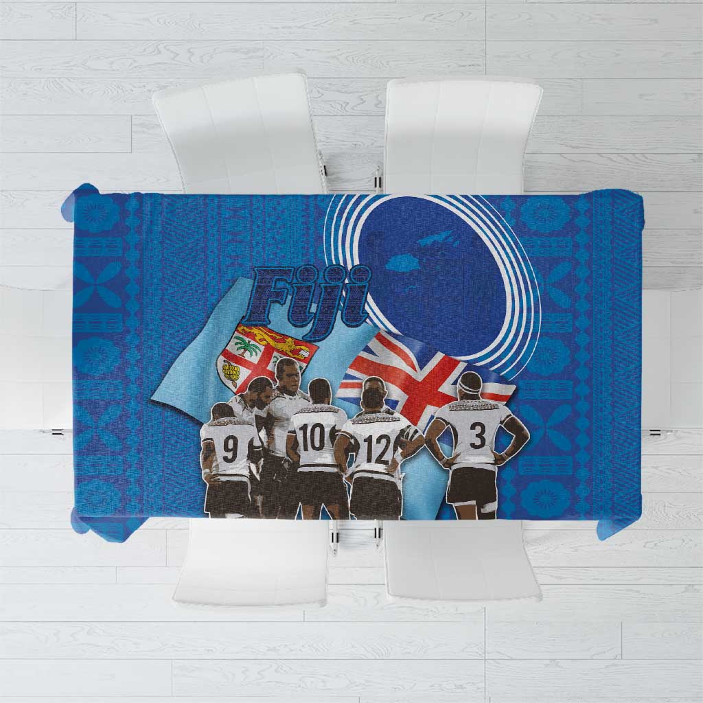 Fiji Rugby Sevens Tablecloth Commemorate Gold Medal - Rio de Janeiro 2016 - Wonder Print Shop