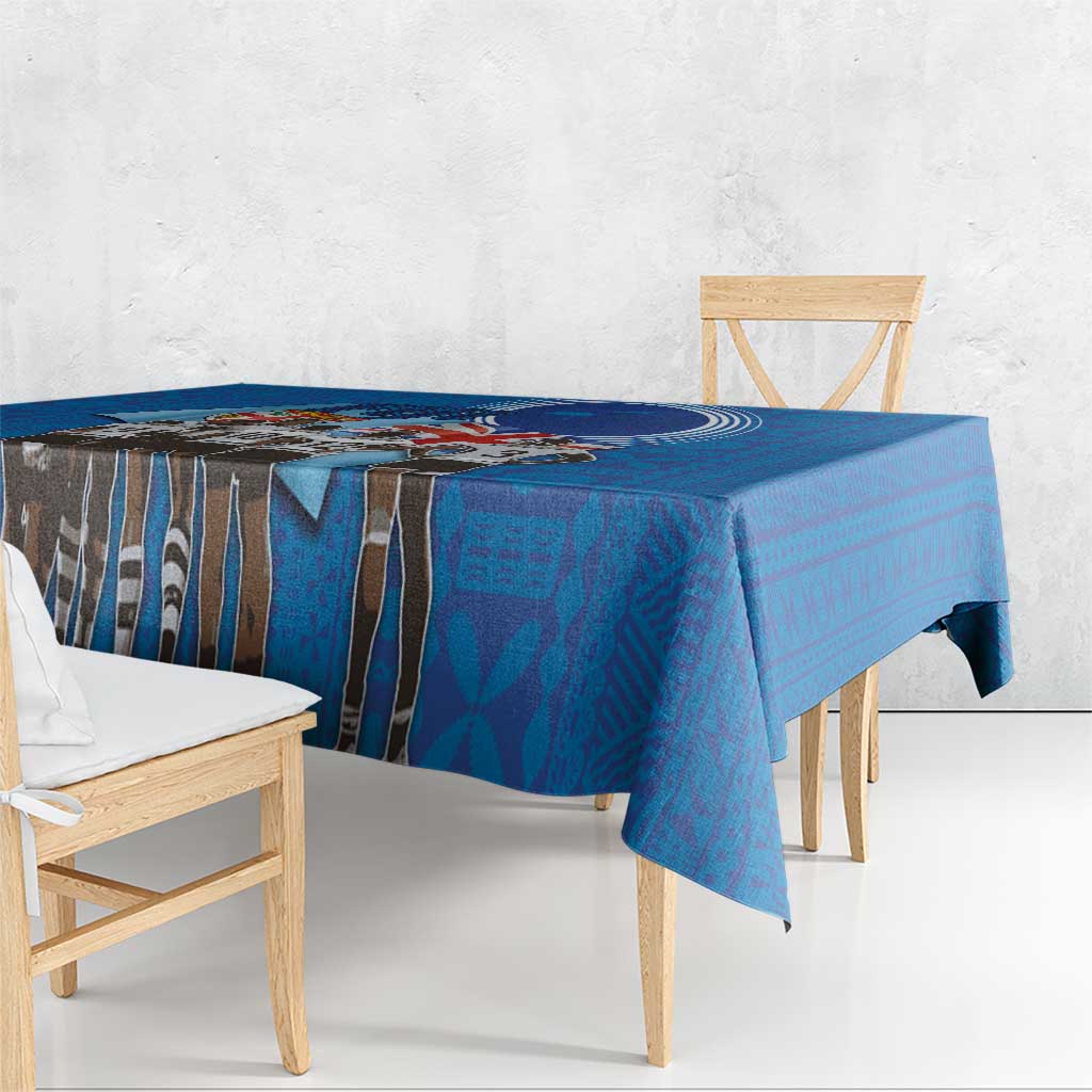 Fiji Rugby Sevens Tablecloth Commemorate Gold Medal - Rio de Janeiro 2016 - Wonder Print Shop