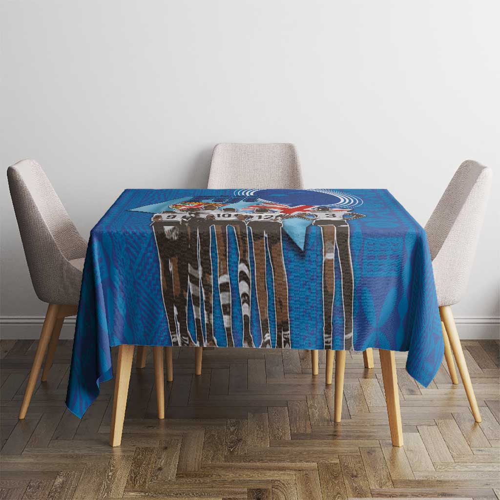 Fiji Rugby Sevens Tablecloth Commemorate Gold Medal - Rio de Janeiro 2016 - Wonder Print Shop