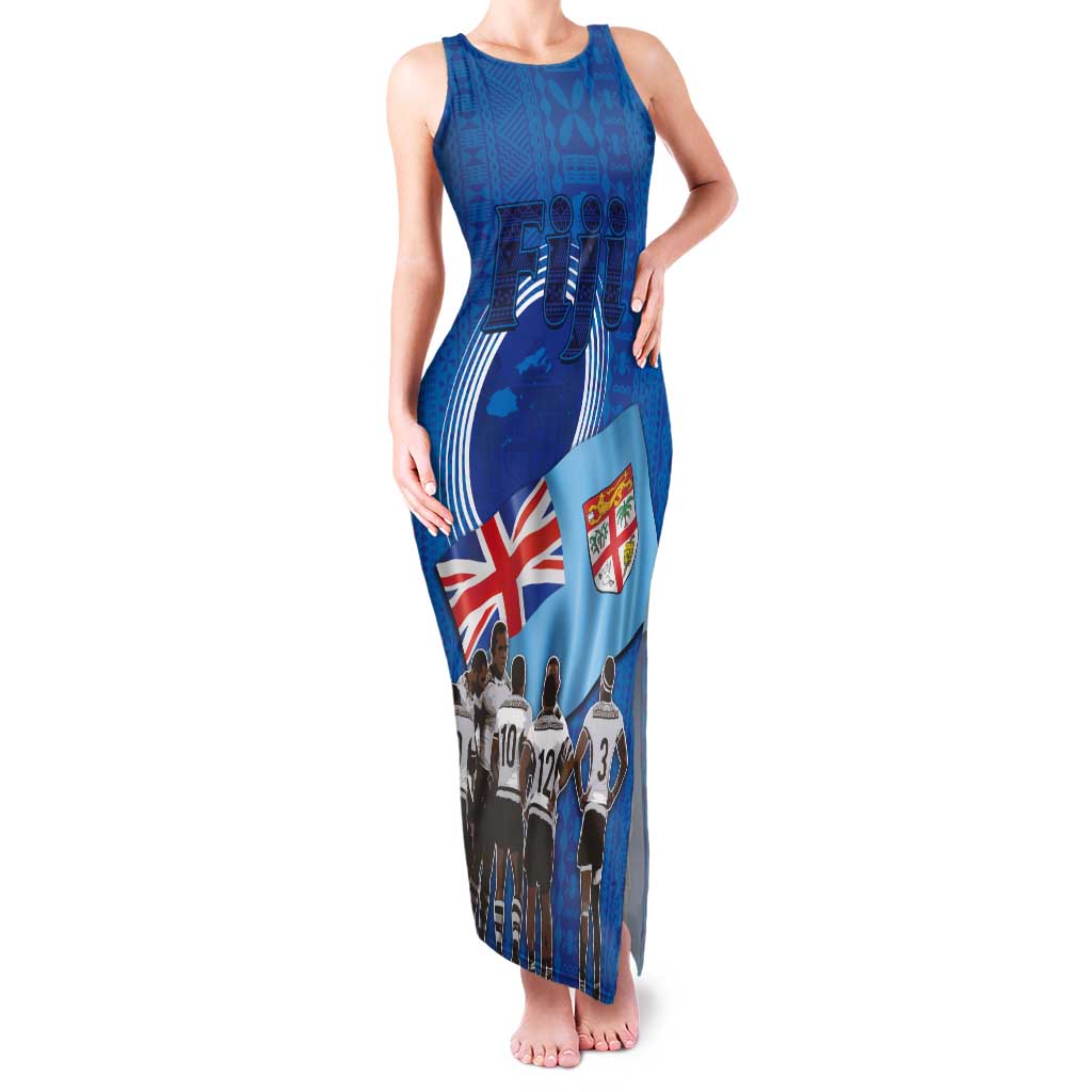 Fiji Rugby Sevens Tank Maxi Dress Commemorate Gold Medal - Rio de Janeiro 2016 - Wonder Print Shop
