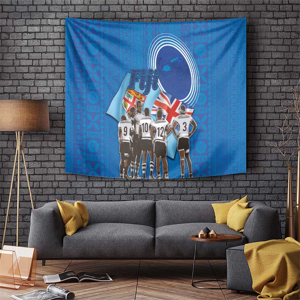 Fiji Rugby Sevens Tapestry Commemorate Gold Medal - Rio de Janeiro 2016 - Wonder Print Shop
