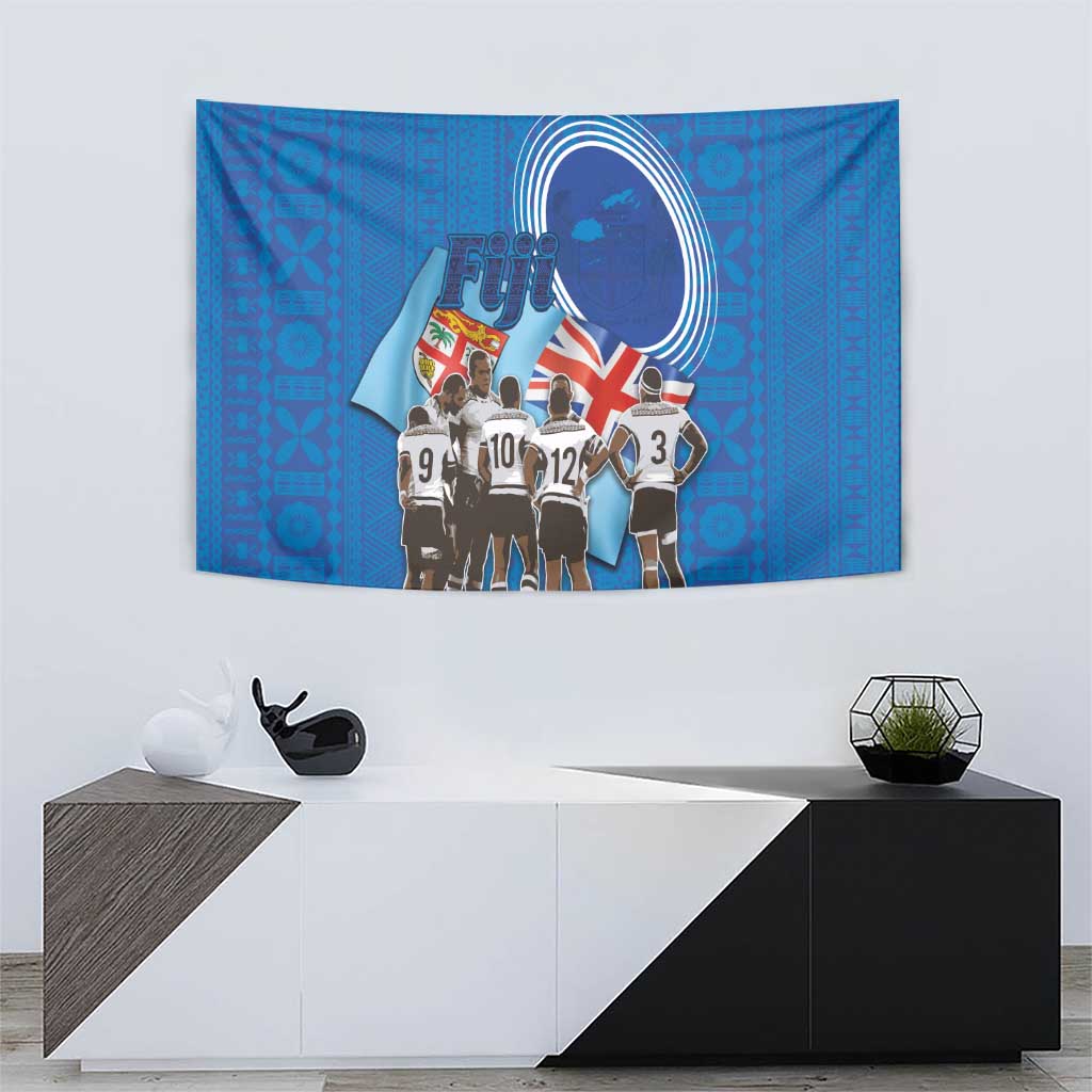 Fiji Rugby Sevens Tapestry Commemorate Gold Medal - Rio de Janeiro 2016 - Wonder Print Shop
