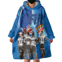 Fiji Rugby Sevens Wearable Blanket Hoodie Commemorate Gold Medal - Rio de Janeiro 2016 - Wonder Print Shop
