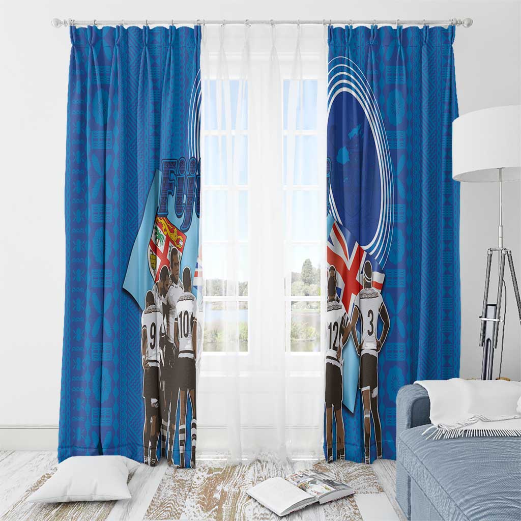 Fiji Rugby Sevens Window Curtain Commemorate Gold Medal - Rio de Janeiro 2016 - Wonder Print Shop