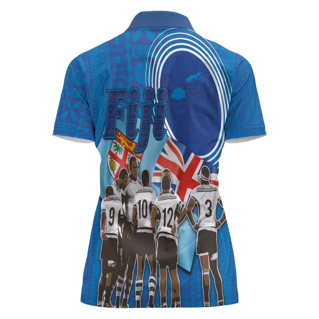 Fiji Rugby Sevens Women Polo Shirt Commemorate Gold Medal - Rio de Janeiro 2016 - Wonder Print Shop
