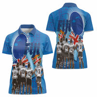 Fiji Rugby Sevens Women Polo Shirt Commemorate Gold Medal - Rio de Janeiro 2016 - Wonder Print Shop