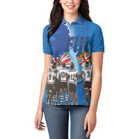 Fiji Rugby Sevens Women Polo Shirt Commemorate Gold Medal - Rio de Janeiro 2016 - Wonder Print Shop