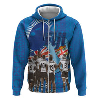 Fiji Rugby Sevens Zip Hoodie Commemorate Gold Medal - Rio de Janeiro 2016 - Wonder Print Shop