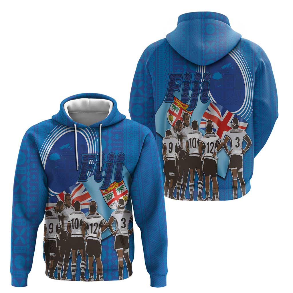 Fiji Rugby Sevens Zip Hoodie Commemorate Gold Medal - Rio de Janeiro 2016 - Wonder Print Shop