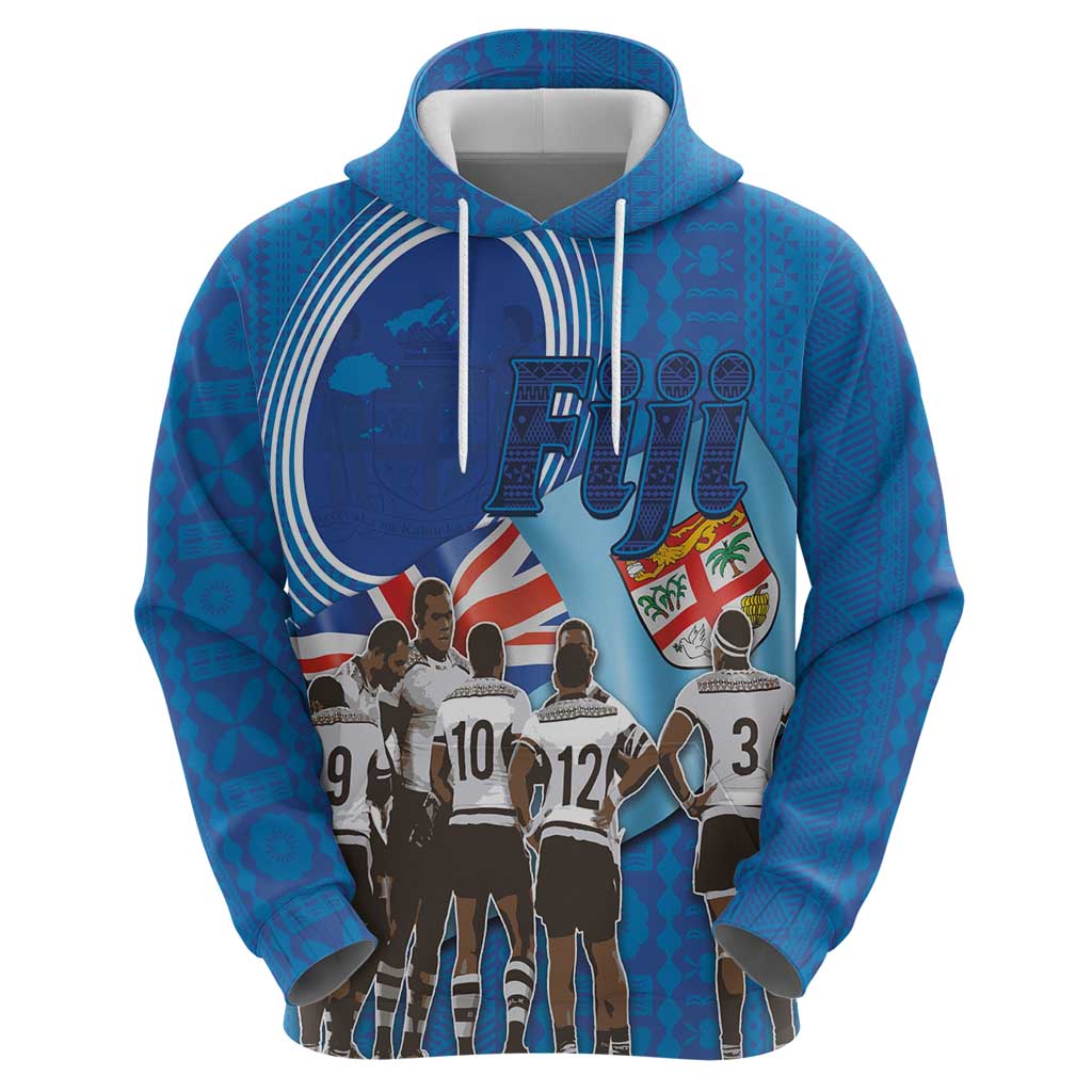 Fiji Rugby Sevens Zip Hoodie Commemorate Gold Medal - Rio de Janeiro 2016 - Wonder Print Shop