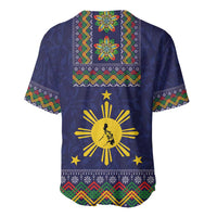 Philippines Merry Christmas Baseball Jersey Maligayang Pasko with Parol and Xmas Pattern Barong Style - Wonder Print Shop