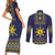 Philippines Merry Christmas Couples Matching Short Sleeve Bodycon Dress and Long Sleeve Button Shirt Maligayang Pasko with Parol and Xmas Pattern Barong Style - Wonder Print Shop