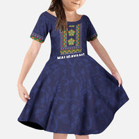 Philippines Merry Christmas Family Matching Mermaid Dress and Hawaiian Shirt Maligayang Pasko with Parol and Xmas Pattern Barong Style - Wonder Print Shop