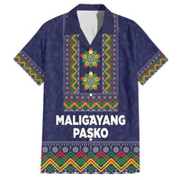 Philippines Merry Christmas Family Matching Puletasi and Hawaiian Shirt Maligayang Pasko with Parol and Xmas Pattern Barong Style - Wonder Print Shop