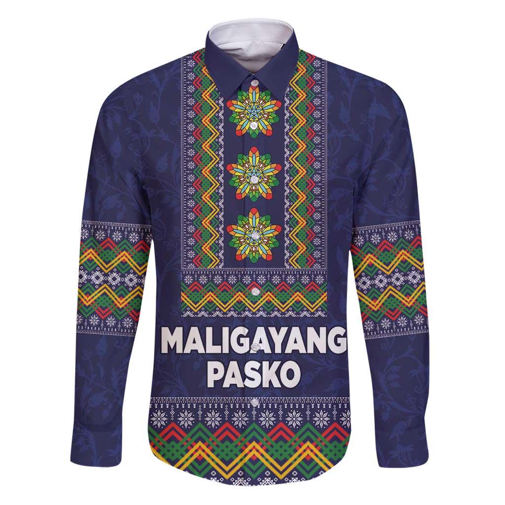 Philippines Merry Christmas Family Matching Puletasi and Hawaiian Shirt Maligayang Pasko with Parol and Xmas Pattern Barong Style - Wonder Print Shop