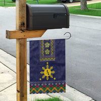 Philippines Merry Christmas Garden Flag Maligayang Pasko with Parol and Xmas Pattern Barong Style - Wonder Print Shop