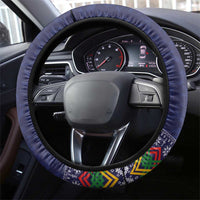 Philippines Merry Christmas Steering Wheel Cover Maligayang Pasko with Parol and Xmas Pattern Barong Style - Wonder Print Shop
