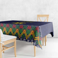 Philippines Merry Christmas Tablecloth Maligayang Pasko with Parol and Xmas Pattern Barong Style - Wonder Print Shop