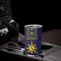 Philippines Merry Christmas Tumbler Cup Maligayang Pasko with Parol and Xmas Pattern Barong Style - Wonder Print Shop