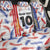 Custom Philippines Champions Football Jersey Back Car Seat Cover - Wonder Print Shop