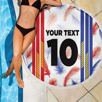 Custom Philippines Champions Football Jersey Beach Blanket - Wonder Print Shop