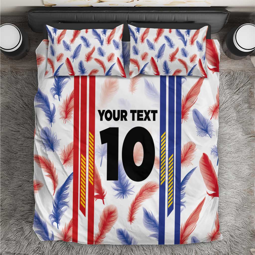 Custom Philippines Champions Football Jersey Bedding Set - Wonder Print Shop