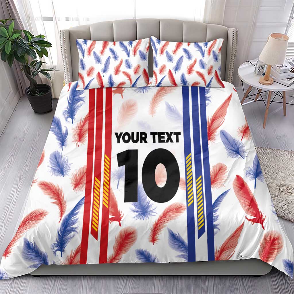 Custom Philippines Champions Football Jersey Bedding Set - Wonder Print Shop