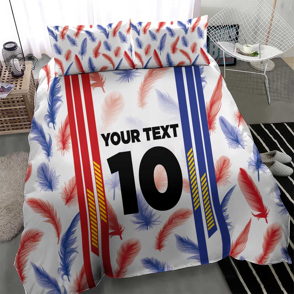 Custom Philippines Champions Football Jersey Bedding Set - Wonder Print Shop