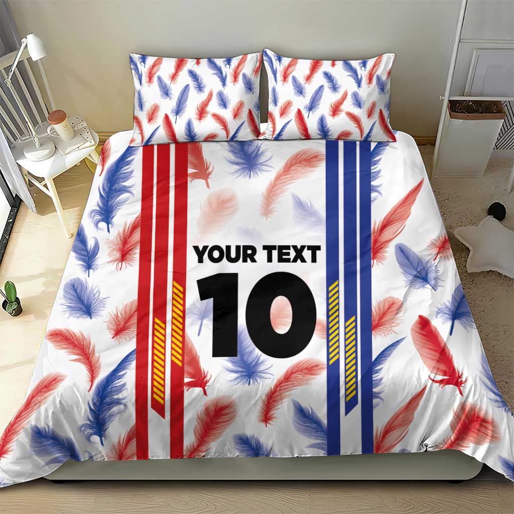 Custom Philippines Champions Football Jersey Bedding Set - Wonder Print Shop