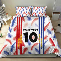 Custom Philippines Champions Football Jersey Bedding Set - Wonder Print Shop
