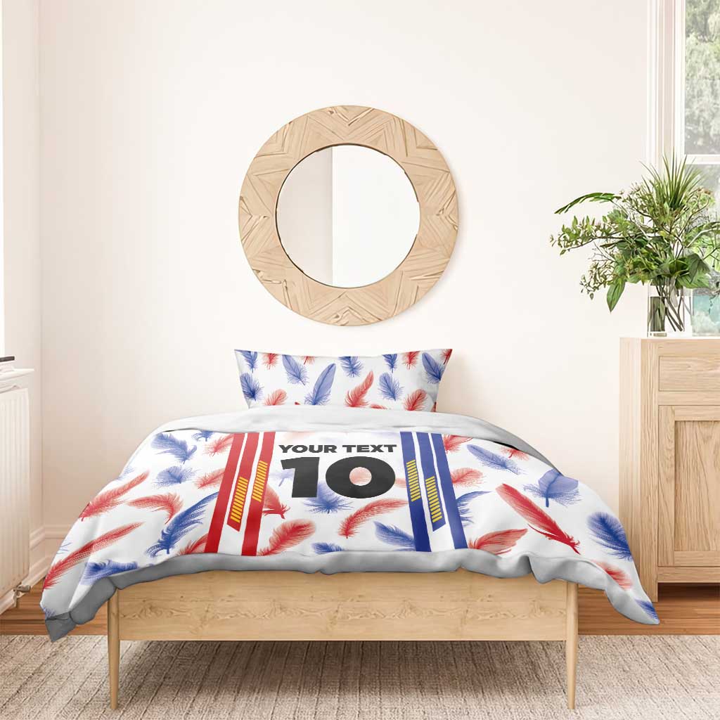 Custom Philippines Champions Football Jersey Bedding Set - Wonder Print Shop