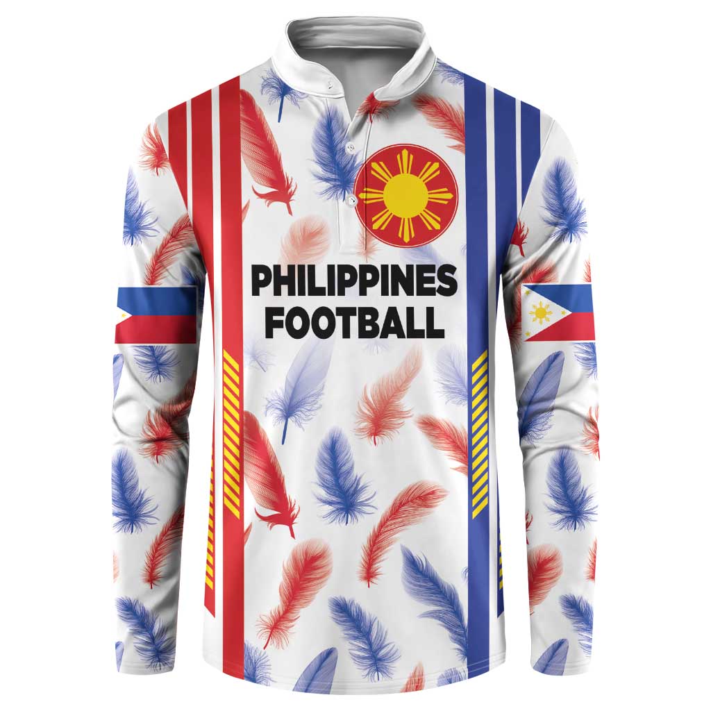 Custom Philippines Champions Football Jersey Button Sweatshirt - Wonder Print Shop